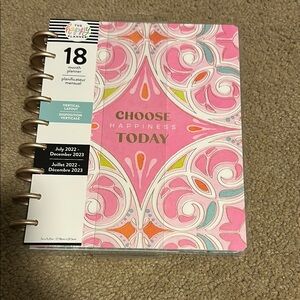 The Happy Planner Pink and Orange 18-Month Planner